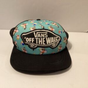 vans off the wall hat trucker snapback adjustable beachball float cat hat